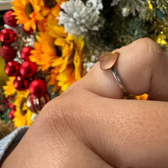 .925 sterling silver and copper handmade ring ✨ - Picture 7 of 11
